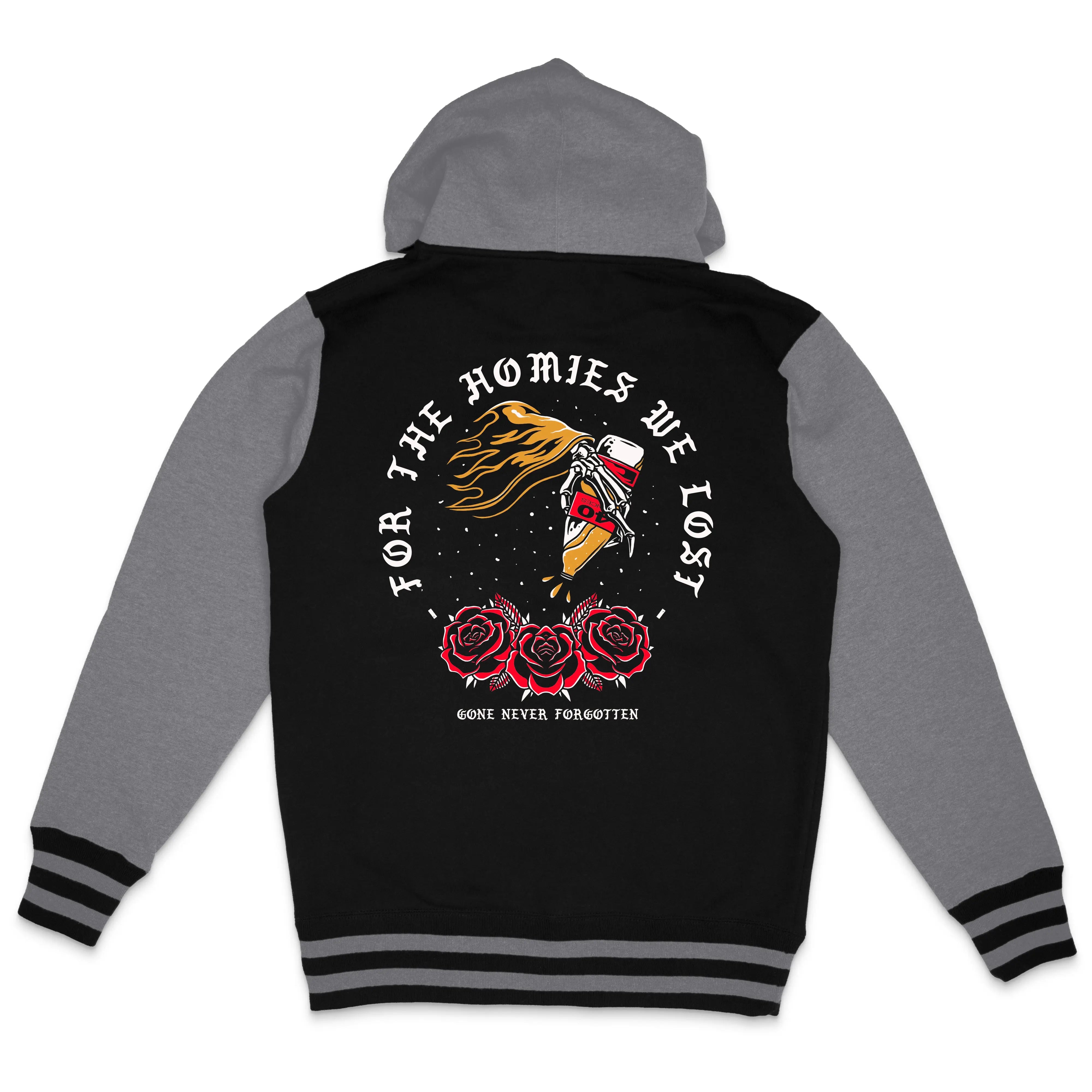 LOST HOMIES Varsity Zip Hoodies Still Proud