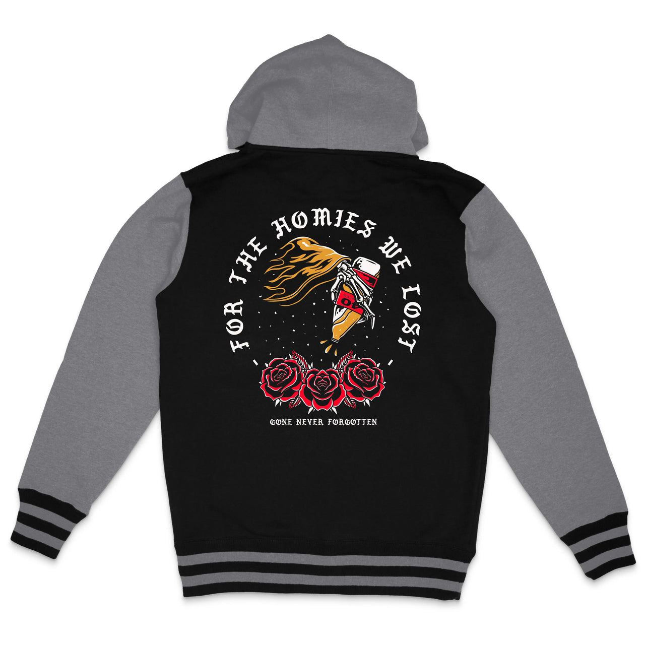 LOST HOMIES Varsity Zip Hoodies Still Proud