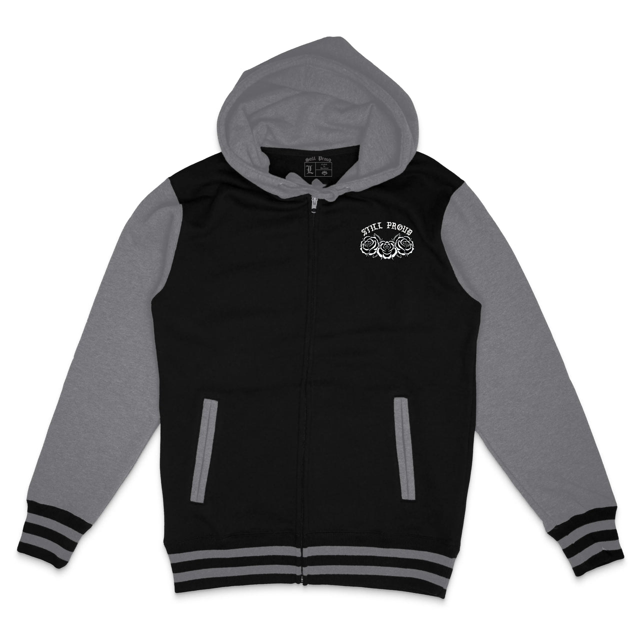 LOST HOMIES Varsity Zip Hoodies Still Proud
